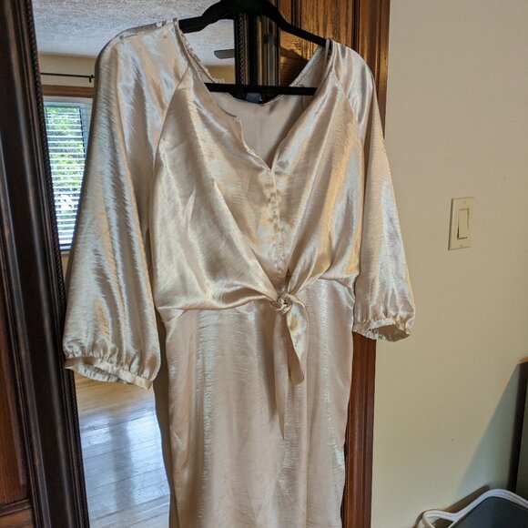 Maeve Metallic Tie-Waist Dress - Picture 2 of 7